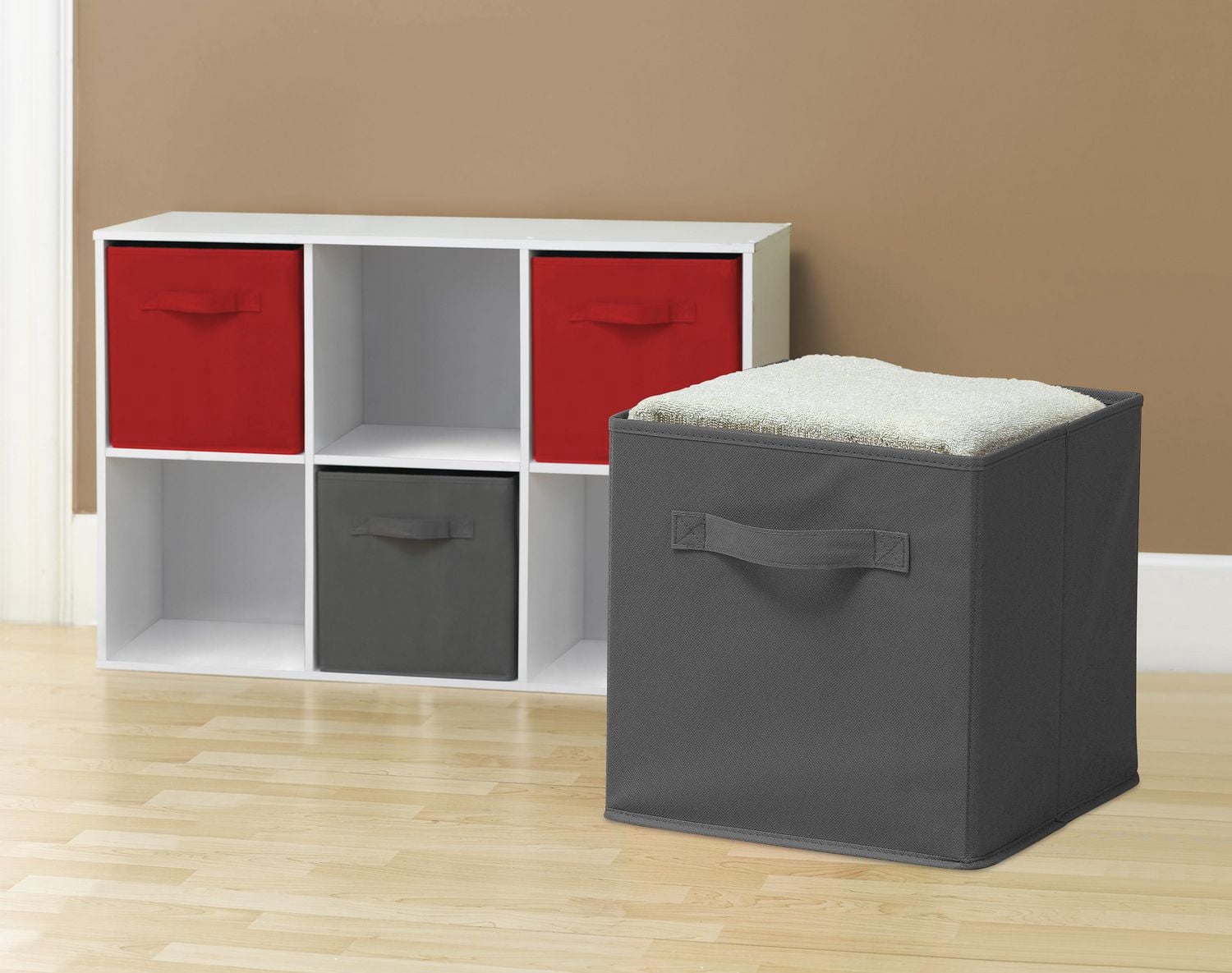 Panier de rangement en tissu Mainstays - Pliable, idéal pour la chambre d'enfant, la salle de jeux, le placard et l'organisation de la maison