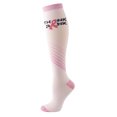 thumbnail image 1 of Dvkptbk Compression Bas pour Femmes et Hommes Personnes Sports de Plein Air Bas de Protection Élastiques pour les Jambes et Bas de Pressionks Chaussettes Hautes Roses - Soldes d'Été Liquidation, 1 of 2