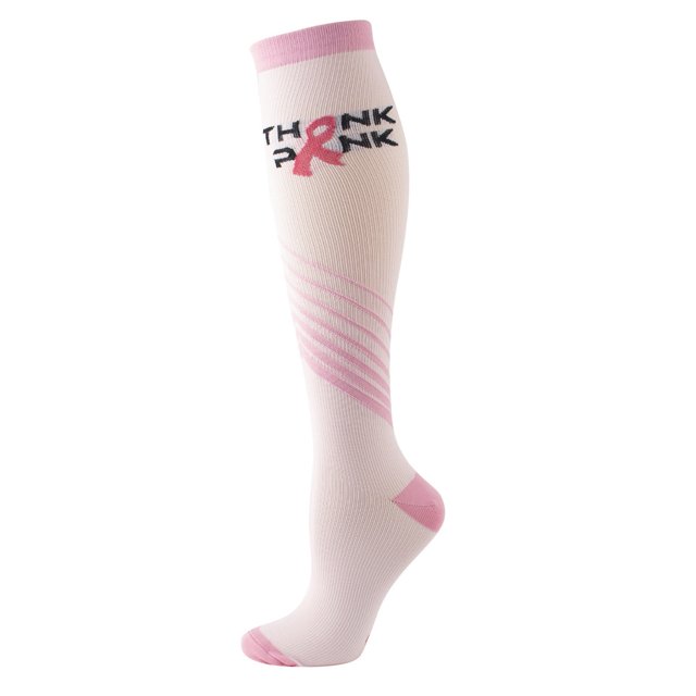 Dvkptbk Compression Bas pour Femmes et Hommes Personnes Sports de Plein Air Bas de Protection Élastiques pour les Jambes et Bas de Pressionks Chaussettes Hautes Roses - Soldes d'Été Liquidation