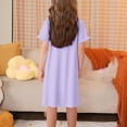 thumbnail image 4 of RXIRUCGD 2025 Vêtements d'Été pour Enfants 3-12 Ans Mode pour Enfants Pyjama Imprimé de Rêve Nuisette Mi-Mollet, 4 of 5