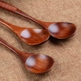 thumbnail image 1 of Fridja Lot Wooden Spoon Bamboo Kitchen Cooking Utensil Tool Soup Teaspoon Catering, 1 of 3