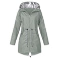 thumbnail image 1 of Kcodviy Womens Rain Jacket with Clear Raincoat Women Hood Lightweight Long Sleeve Women Windbreaker Jacket Windbreaker Zip Up Drawstring Cute Winter Clothes Raincoat with Pockets, 1 of 3