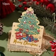 thumbnail image 2 of Gift Cards Christmas Christmas Tree Print Greeting Card for Florists, Bakeries, Gift Giving, Small Card, Information Card Small Christmas Tree, 2 of 6
