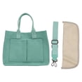 thumbnail image 2 of Handbag, Canvas Shoulder Handbag with Djustable & Removable Single Shoulder Strap Large Capacity Retro Artistic Handbag with Pockets, 2 of 7