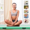 thumbnail image 2 of Goplus 10FT Inflatable Gymnastics Tumbling Mat w/ Pump Green, 2 of 10