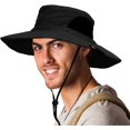 thumbnail image 1 of Chapeau de Pêche Large Bord Boonie Chapeau, Randonnée Safari Protection Solaire Casquette Hommes Femmes UPF50+, 1 of 8