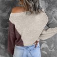 thumbnail image 4 of RKSTN Sweaters for Women Autumn And Winter Casual Pullover Blouse Long Sleeve Patchwork Tops Sweater Fall Sweaters, 4 of 7