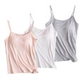 thumbnail image 1 of Timegard Womens Tank Tops with Built in Bras Scoop Neck Adjustable Spaghetti Strap Comfy Bottom Camis, 1 of 6