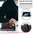 thumbnail image 4 of Compatible avec Motorola Moto One 5G Ace Étui Portefeuille Premium à Fermeture Éclair Grand Espace à Rabat en Cuir PU, 4 of 5