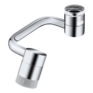 Rotating Faucet Extender Universal Large Angle Swivel Faucet Sink Face Wash Attachment With 2 Sprayer Modes Bathroom Sink Sprayer Attachment