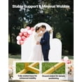 thumbnail image 4 of VEVOR Arch Backdrop Stand, Set of 3, 6/5/4 ft, Stable Structure, Easy Assembly, Gold Metal Arch Backdrop Stand with Cover, for Wedding, Birthday Party, Graduation, Celebration, and Ceremony Decoration, 4 of 9