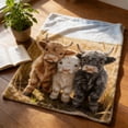 thumbnail image 1 of EGNMCR Throw Blanket, Throw Blanket for Couch Flannel Blanket With Highlands Cattle Three-dimensional Digital Heat Transfer Print Lunch Break Blanket Flannel blanket, 1 of 6