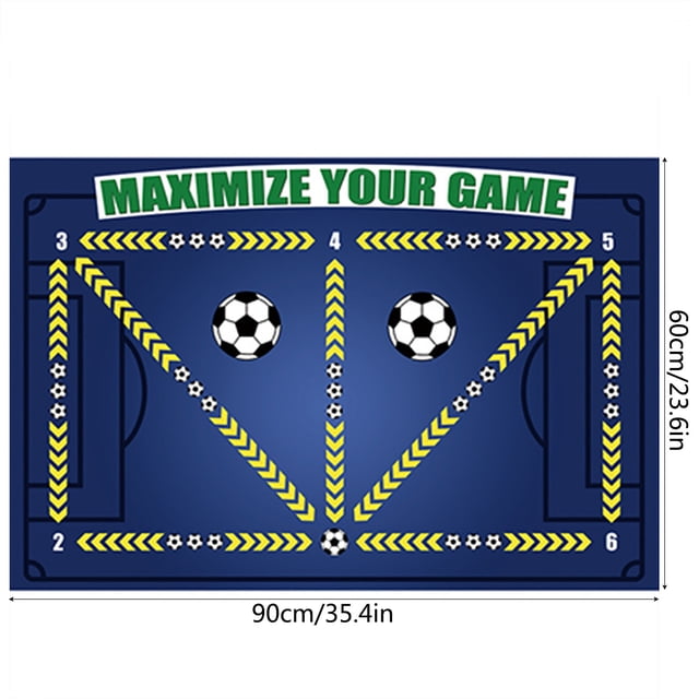 Birdeem Football Training Mat Football Footstep Training Floor Mat Diatom Mud Indoor Sound Insulation Fitness Mat Sports Control Ball Step Footwork Performnce Mat