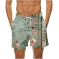 thumbnail image 2 of LSLJS Men's Summer Loose Beach Shorts Pocket Swimming Pants, Beach Shorts, 2 of 6
