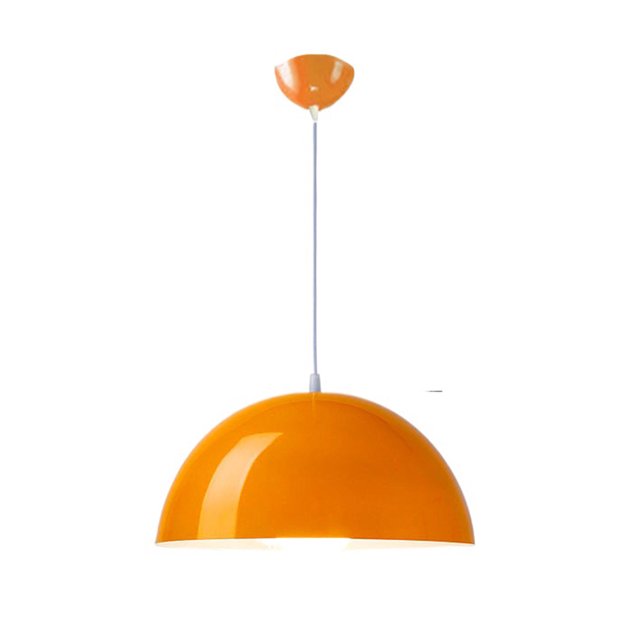 Glossy Dome Colorful Pendant Light Fixture, Minimalism Semicircle Metal Aluminum Pendant Lamp, Retro Ceiling Pendant Light, Pendant Lighting for Kitchen Island Dining Room Table