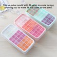 thumbnail image 3 of ruzhgo Ice Cube Tray Mold with Lid Reusable Rectangle Cubes Cream Maker Trays Removable Washable Freezer DIY Molds Kitchen Bar Light Green White, 3 of 6