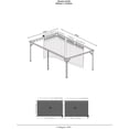 thumbnail image 4 of Samara Enclosure Kit for 12x20 ft Carport- Dark grey, 4 of 5
