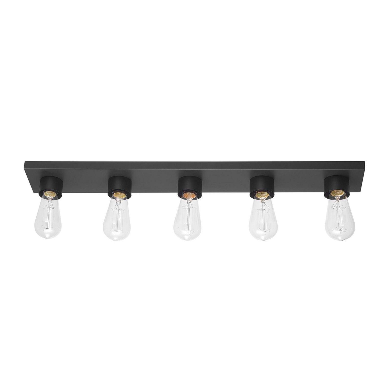 Applique murale à 5 ampoules Alden, noir mat