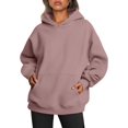 thumbnail image 1 of ORUYROP Womens Oversized Hoodies Fleece Sweatshirts Long Sleeve Sweaters Pullover Fall Clothes with Pocket, 1 of 7