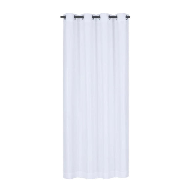 Dvruxg Rideau Extérieur pour Patio, Rideaux Semi-Transparents Aspect Lin Imperméables Filtrant la Lumière en Voile pour l'Extérieur à Oeillets pour Pergola Balcon Piscine Intérieur, L52 x H84