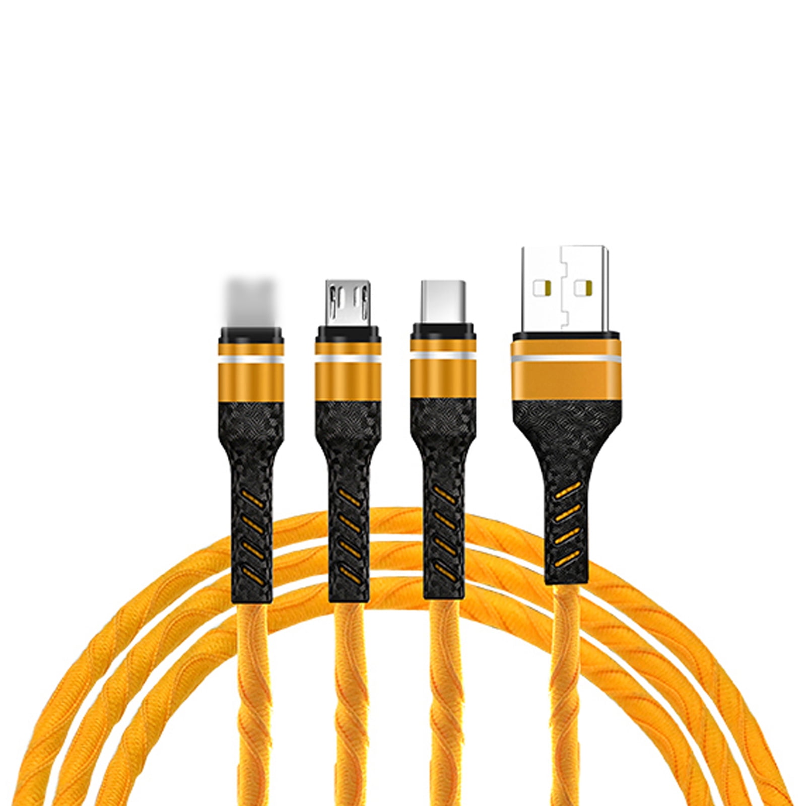 Yeacher 3-IN-1 USB Charging Cable Multi Line Type C Micro USB Connector Replacement for Charging Cable