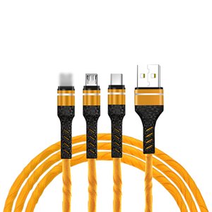 Yeacher 3-IN-1 USB Charging Cable Multi Line Type C Micro USB Connector Replacement for Charging Cable