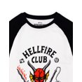 thumbnail image 2 of Stranger Things T-Shirt à Manches Courtes Blanc pour Enfants Unisexe Hellfire Club (9-10 Ans), 2 of 6