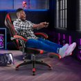 thumbnail image 4 of Costway Chaise de Sport Électrique Ajustable Style Course avec Appui-Tête Rembourré, Support Lombaire Rouge, 4 of 10