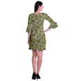 thumbnail image 4 of Moomaya Robe Courte Imprimée pour Femmes, Manches Évasées, Coupe Droite, Robes pour Femmes, Vêtements d'Été Décontractés, 4 of 6