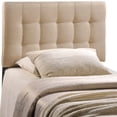 thumbnail image 2 of Tête de Lit Rembourrée en Tissu Lily pour Lit Simple - Beige, 2 of 4