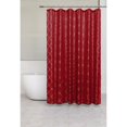 thumbnail image 2 of Polyester Silver Foil Trellis Printed Shower Curtain (Red), 2 of 2