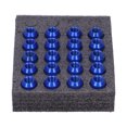 thumbnail image 2 of Écrous de Verrouillage, Écrous de Filetage M12x1.5 Extrémité Fermée 20 Pcs 7075-T6 Accessoires de Roue en Aluminium pour Véhicule Couleur, Or, Rouge, Bleu, 2 of 8
