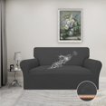thumbnail image 5 of EcoNesxp Housse Imperméable pour Causeuse Gris Foncé Housse de Sofa Double Imperméable Convenant aux Enfants, 5 of 5