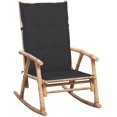 thumbnail image 1 of vidaXL Chaise Berçante avec Coussin Bamboo, 1 of 5