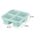 thumbnail image 3 of Fridja Summer Savings Bento Lunch Box，4 Compartment Snack Containers, Divided Bento Snack Box, Reusable Lunch Box for Kids Teens Adults,Food Storage Containers for School, Work and Camp,Green, 3 of 5