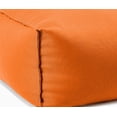thumbnail image 3 of Gouchee Home Chamonix Outdoor/Indoor Orange Ottoman Pouf – Water-Repellent Bean Bag Footstool with Polystyrene Bead Filling for Patio, Porch, or Living Room, 3 of 5