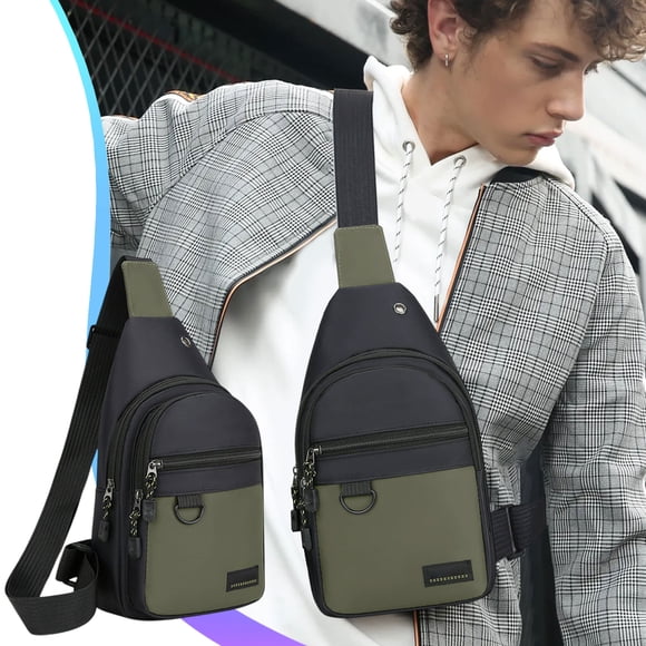 Mens Shoulder Bags Crossbody, Cross Chest Bag for Men Women Bag, Anti-Theft Cross Body Motorcycle Chest Bags, Crossbody Backpack for Men