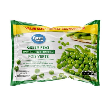 Great Value Frozen Whole Green Peas, 2 kg