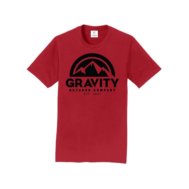 Gravity Outdoor Co. Short-Sleeve T-Shirt - Team CardInal - Black Logo - Medium