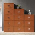 thumbnail image 5 of Hodedah 6 Door, Three Shleves, Enclosed Storage Cabinet, Cherry, 5 of 5