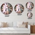 thumbnail image 4 of Designart 'Paris Romance Couples II' Traditional wall clock, 4 of 4