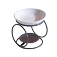 thumbnail image 4 of simhoa Ceramic Oil Burner Oil Warmer Censer European Tealight Candle Holder Scented Wax Black, 4 of 8