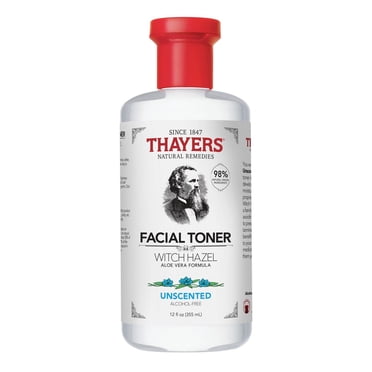 Thayers Unscented Facial Toner Witch Hazel Aloe Vera Formula, 355 mL