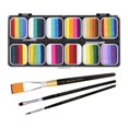 thumbnail image 3 of Face Body Paint Palette Bright Color Makeup Palette for Water-based Pigments for style B, 3 of 8