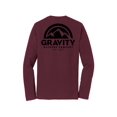 thumbnail image 2 of Gravity Outdoor Co. Chandail à Manches Longues - Bordeaux - Logo Noir - P, 2 of 2