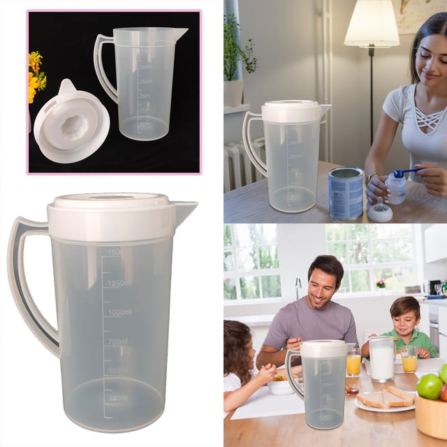 Glass&Bottle 2L Large Capacity Kettle with Transparent Measuring Cup Durable Heat Kettle for Kitchen and Dorm