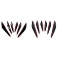 thumbnail image 4 of VONKY 6pack/lot Front Bumper Lip Canard Splitter Fin Spoiler Kit For Body Spoiler Canards A, 4 of 6