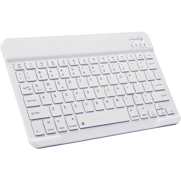 Bluetooth Keyboard, Ultra-Slim Rechargeable Wireless Bluetooth Keyboard for iOS, Android, Windows, and Mac Compatible with iPad,