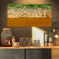 thumbnail image 1 of White Waves from Green Beach Waters - Seascape Canvas Art Print, 1 of 3