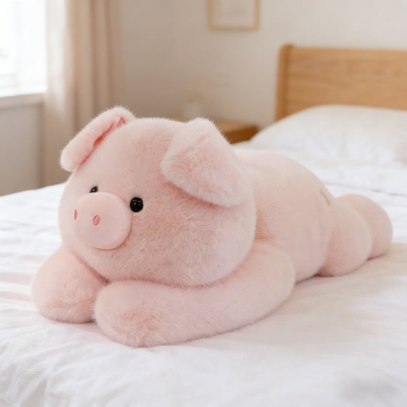 Outdor Cute Lying Pig Stuffed Animal – Soft Pig Cuddly Pig Plushie For Kids Girls Boys Perfect For Hugging Sleeping Home And